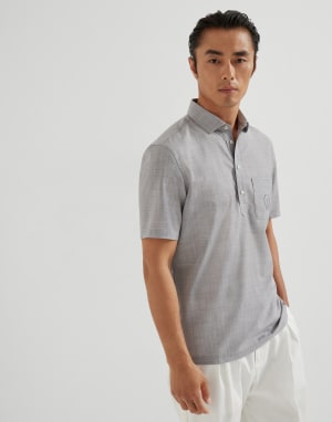 BRUNELLO CUCINELLI ポロシャツ メンズ 向け バーガンディー ピケ ポロシャツ | Brunello Cucinelli