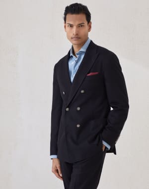 Blazer con botones metálicos Negro Hombre - Brunello Cucinelli