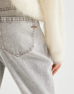 ストレート トラウザーズ グレー レディース - Brunello Cucinelli