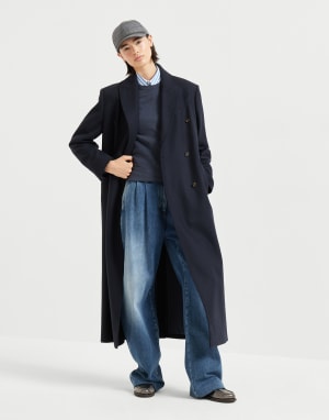 Cashmere sweater Navy Blue Woman - Brunello Cucinelli