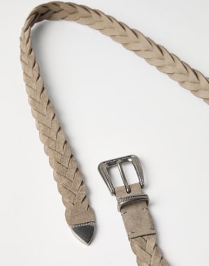 Braided belt Beige Woman - Brunello Cucinelli