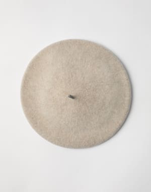 ウール ベレーハット ベージュ レディース - Brunello Cucinelli