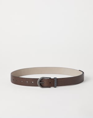 Calfskin belt Tobacco Woman - Brunello Cucinelli