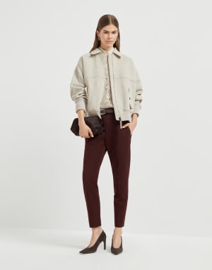 美品　BRUNELLO CUCINELLI シルクブラウン系タイトスカート40 Women's Matching Sets | Brunello Cucinelli