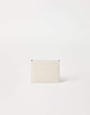 ★関税込★ BRUNELLO CUCINELLI レザーウォレット メンズ 向け バーガンディー レザーウォレット | Brunello Cucinelli