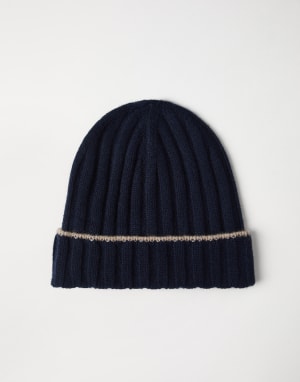 新品 未使用 ブルネロクチネリ ニットキャップ 帽子 ニット帽 カシミヤ メンズ帽子 | Brunello Cucinelli