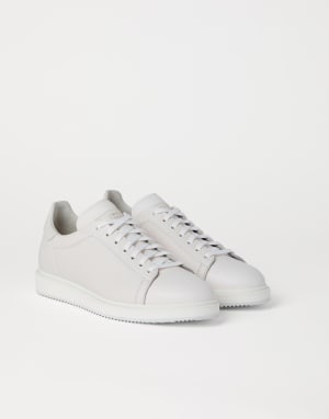 Calfskin sneakers White Man - Brunello Cucinelli