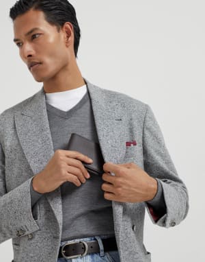 Portafoglio in vitello Testa di Moro Uomo - Brunello Cucinelli