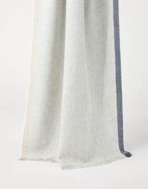 Cashmere scarf Pearl Grey Man - Brunello Cucinelli