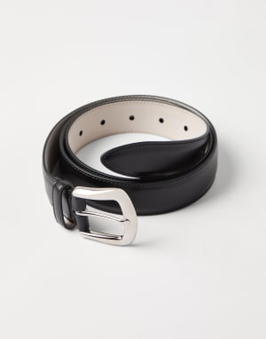 Calfskin belt Black Man - Brunello Cucinelli