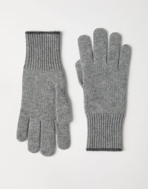 BRUNELLO CUCINELLI ネクタイ グレー カシミヤ混 メンズ 向け グレー モチーフ入り シルク ネクタイ | Brunello