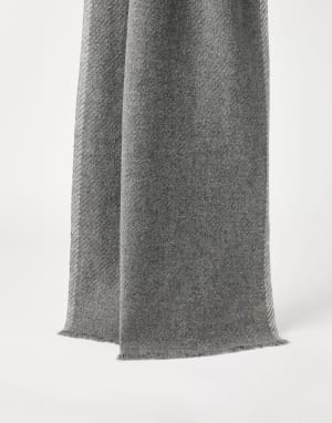 Cashmere scarf Medium Grey Man - Brunello Cucinelli