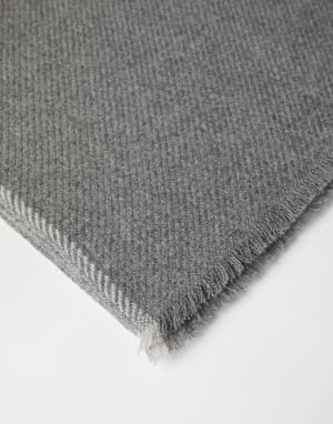 Bufanda de cachemir Gris Medio Hombre - Brunello Cucinelli