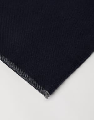 Bufanda de cachemir Azul Marino Hombre - Brunello Cucinelli