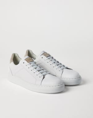 Calfskin sneakers White Man - Brunello Cucinelli