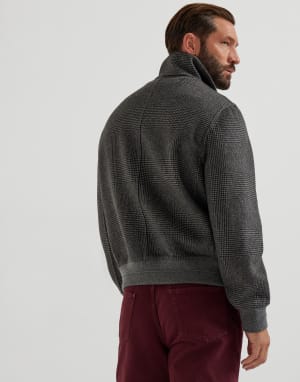 手工制作飞行员夹克 深灰 男款 - Brunello Cucinelli