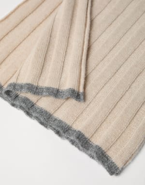 Bufanda de punto de cachemir Beige Hombre - Brunello Cucinelli