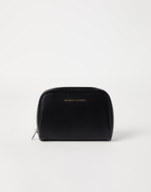 Beautycase aus Ziegenleder Schwarz Herren - Brunello Cucinelli