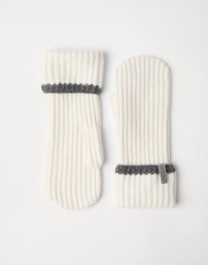 Fausthandschuhe aus Kaschmirstrick Panama Damen - Brunello Cucinelli