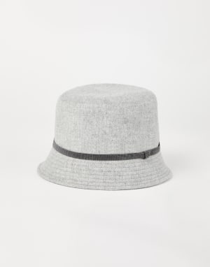 Fischerhut Hellgrau Damen - Brunello Cucinelli