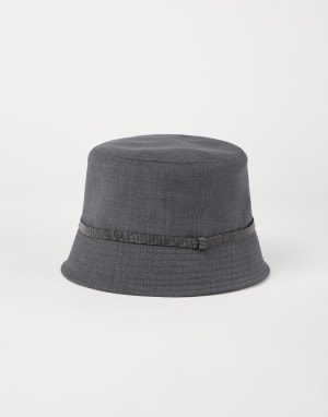 Fischerhut Dunkelgrau Damen - Brunello Cucinelli