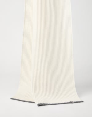 Шарф из кашемирового трикотажа Панама Женщина - Brunello Cucinelli