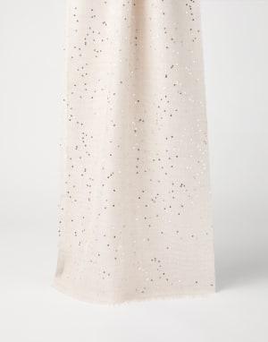 Шарф из кашемира и шелка Diamante Панама Женщина - Brunello Cucinelli