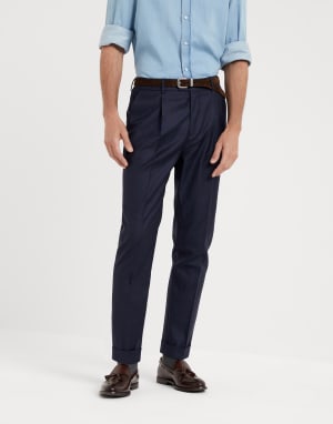 Prince of Wales trousers Blue Man - Brunello Cucinelli