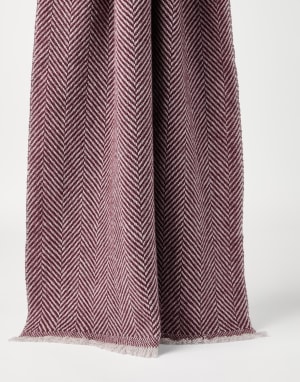 Sciarpa in cashmere Amaranto Uomo - Brunello Cucinelli