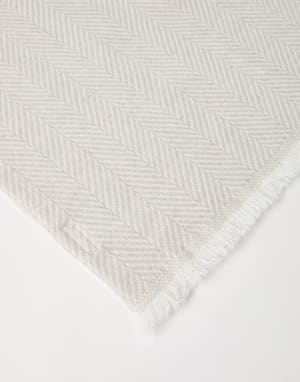 Schal aus Kaschmir Zartgrau Herren - Brunello Cucinelli