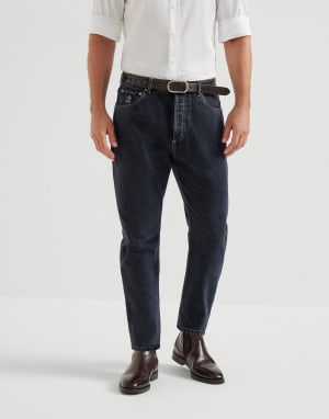 BRUNELLO CUCINELLI　 ボーイフレンドロースラッグ ジーンズ Brunello Cucinelli Boyfriend Low Slung Jeans in Denim Blue