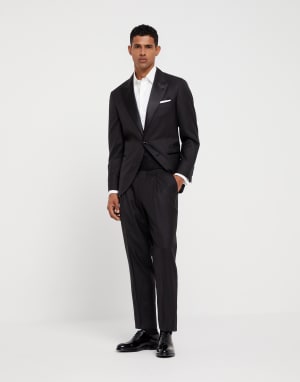 Tuxedo with peak lapel Black Man - Brunello Cucinelli