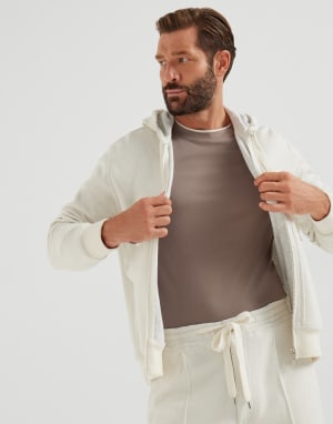 T-shirt with faux-layering Bark Man - Brunello Cucinelli