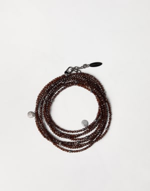 Браслет Wrap из стекла Brown Коричневый Женщина - Brunello Cucinelli