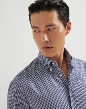 Button-down collar shirt Blue Man - Brunello Cucinelli