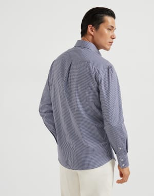 Button-down collar shirt Blue Man - Brunello Cucinelli