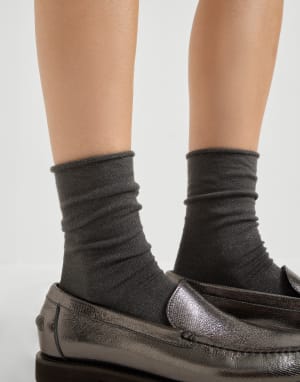 Cashmere knit socks Lead Woman - Brunello Cucinelli