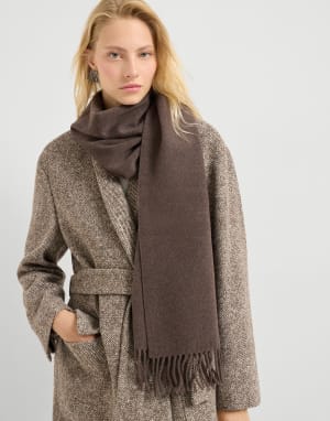 Echarpe en cachemire Marron Femme - Brunello Cucinelli