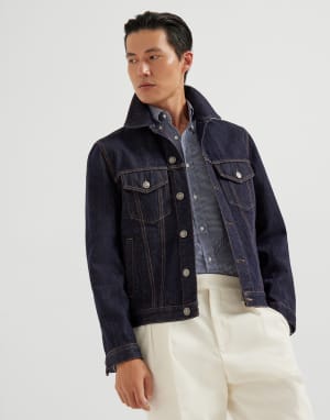 Button-down collar shirt Blue Man - Brunello Cucinelli