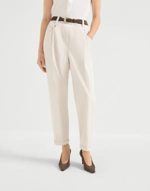 Baggy trousers White Woman - Brunello Cucinelli