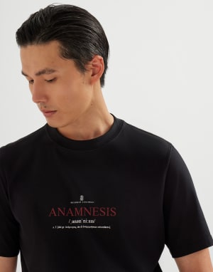 Футболка с принтом Чёрный Мужчина - Brunello Cucinelli