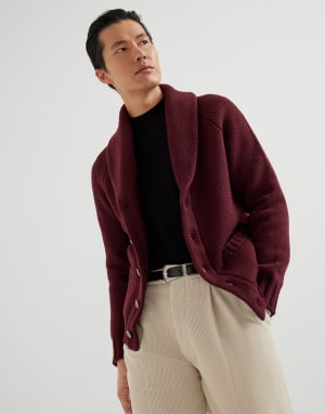 Funnel neck sweater Black Man - Brunello Cucinelli