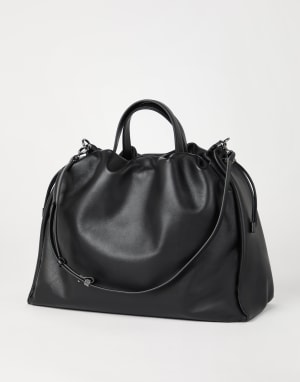 Sac shopping Mellow grand modèle Noir Femme - Brunello Cucinelli
