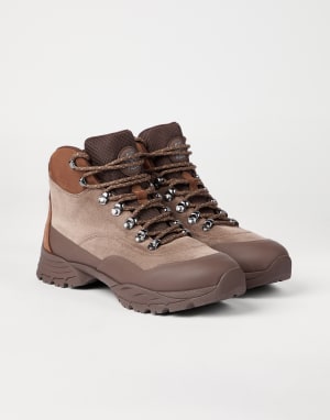 Suede and calfskin boots Kenya Man - Brunello Cucinelli