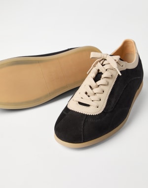 Suede sneakers Black Man - Brunello Cucinelli