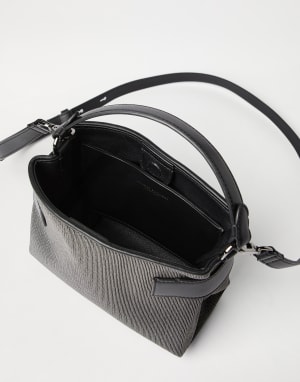 Small precious Essence top-handle bag Black Woman - Brunello Cucinelli