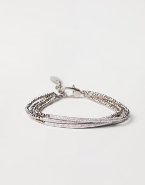Bracelet en argent Gris Femme - Brunello Cucinelli