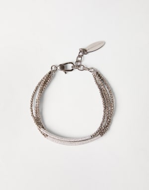 Bracelet en argent Gris Femme - Brunello Cucinelli