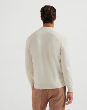 Pullover mit Kraterkragen Panama Herren - Brunello Cucinelli