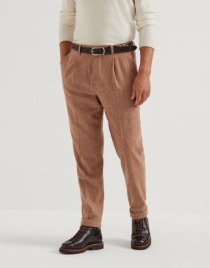Chevron trousers Light Brown Man - Brunello Cucinelli